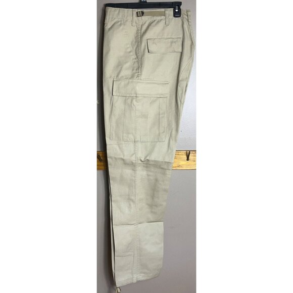 Tru-Spec Sand Cargo Pants Tactical Vintage Military Ripstop Gorpcore Mens M-Long - Picture 4 of 9